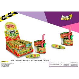 NUCLEAR STRIKE SOUR GUMMY DIPPER - 12 U
