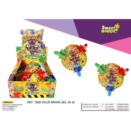 SOUR BRAIN GEL CANDY LOLLIBONI - 12 U