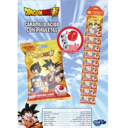 EXPOSITOR PIRULETA Y TATUAJE DRAGON BALL - 10 U