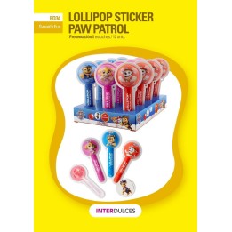 LOLLIPOP STICKER PAW PATROL 12 UDS