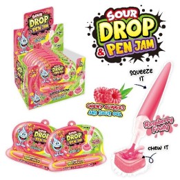 SOUR DROP & PEN JAM RASPBERRY FRUITY 1.50 - 12 U