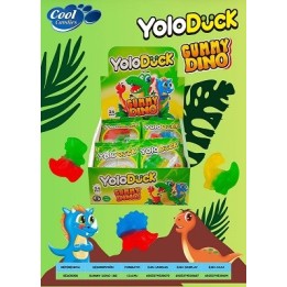YOLO DUCK GUMMY DINO 0,35 € 24 UDS