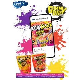 YOLO DUCK GUMMY DIP CUP (VASITO) 8 UDS
