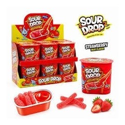 VASITO FRESA SOUR DROP 1,20€ 18 UDS PROFISA