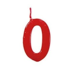 VELA ROJA NUMERO 0   ref. 345181