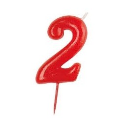 VELA ROJA NUMERO 2   Ref. 345173
