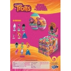 HUEVO PLASTICO TROLLS 1.00 - 24 U