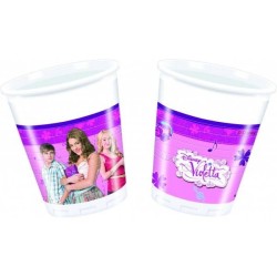 VASOS VIOLETTA 8 UDS REF. 014000710