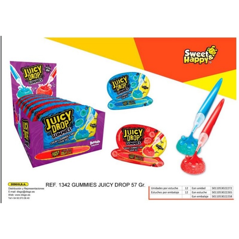 GUMMIES JUICY DROP 12 U