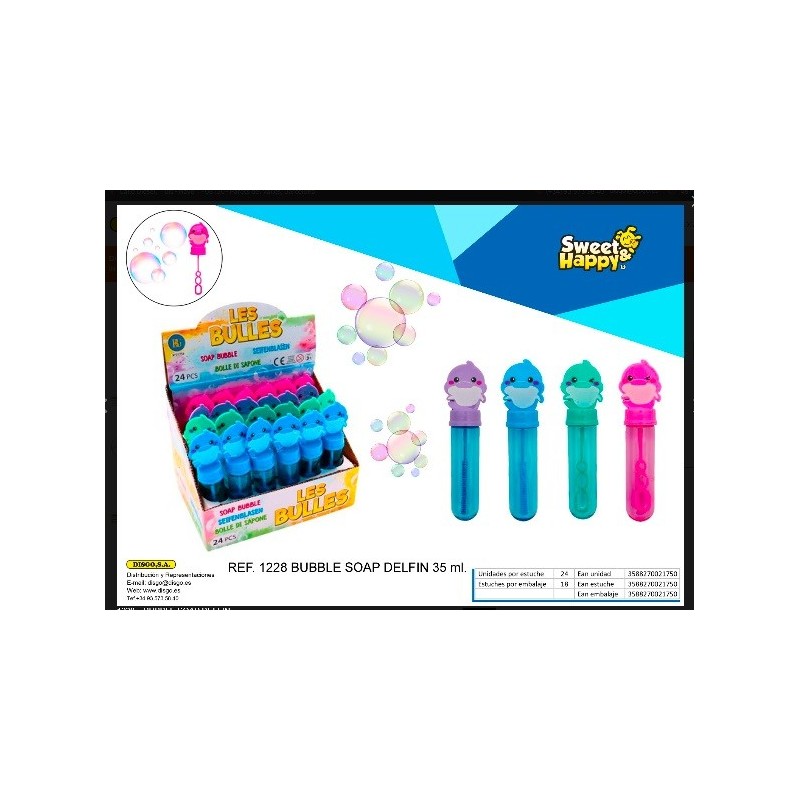 BUBBLE SOAP DELFIN (POMPERO) - 24 U