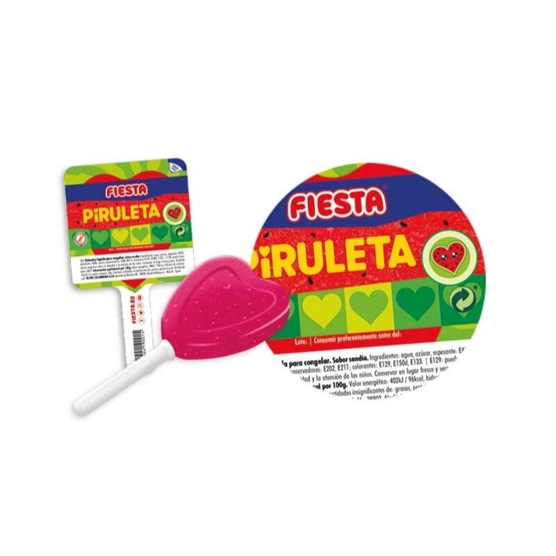 PIRULETA CONGELABLE SANDIA FIESTA 0.90 - 30 U