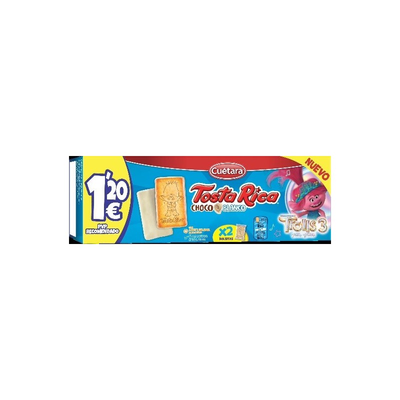 TOSTARICA CHOCO BLANCO 70 GRS PVP 1.20 €