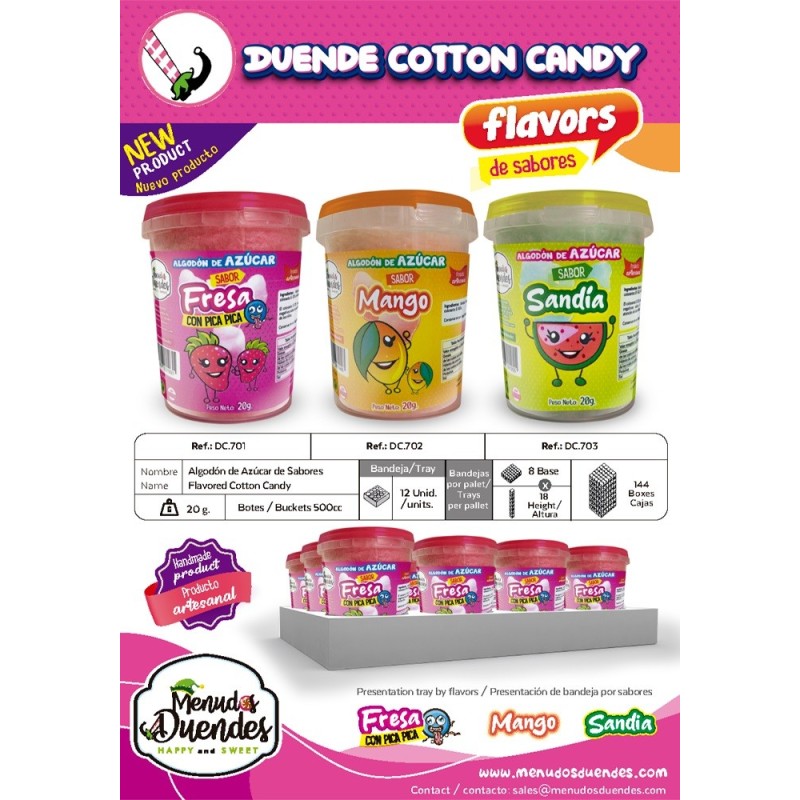 PACK ALGODON (20G) MANGO 1.00 - 12 U
