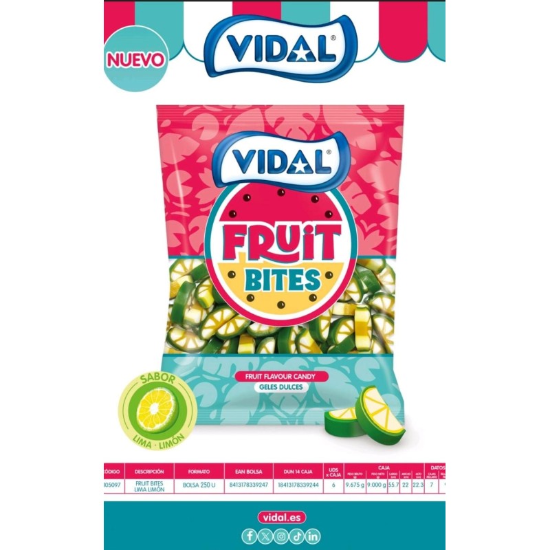 LIMA-LIMON REGALIZ VIDAL 0.05 - 250 U