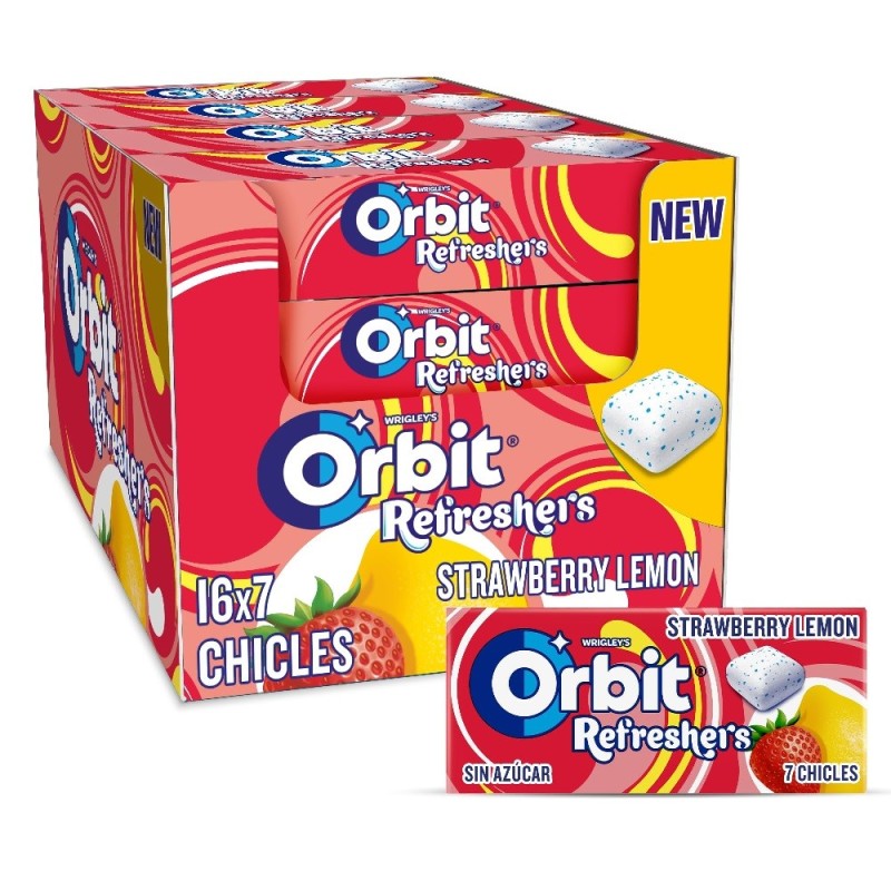 ORBIT CUBO REFRESHERS LIMON-FRESA 1.00 - 16 U