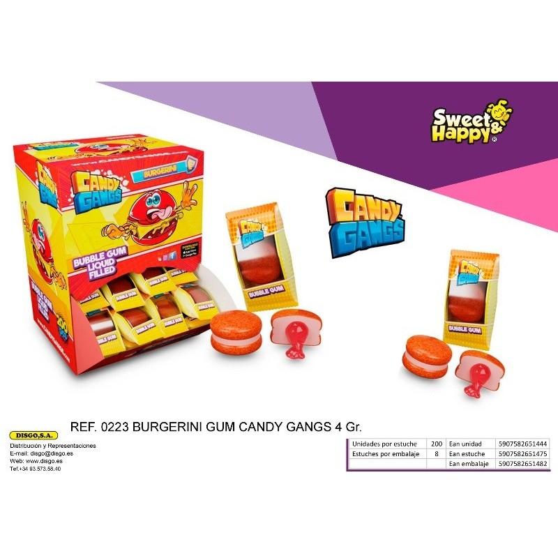 BURGERINI CANDY GANGS 2X0.15 - 200 U