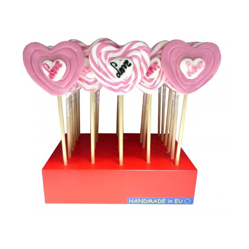 PIRULETA CORAZON PINK LOVE 1.20 - 24 U