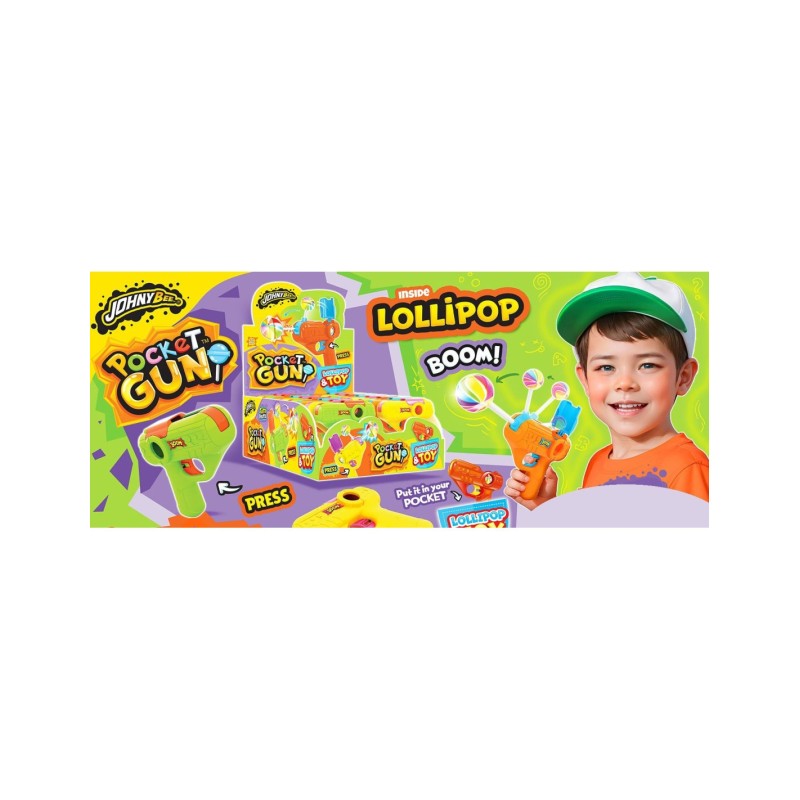 POCKET GUN POP LOLLIPOP  - 16U
