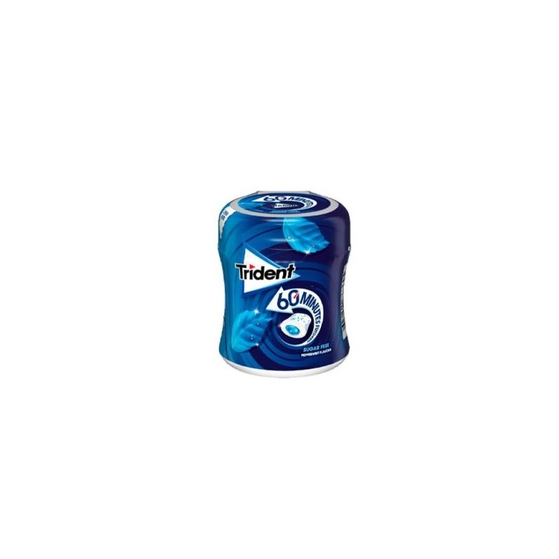 TRIDENT BOTE MENTA 60 MINUTOS (AZUL)  6 UDS 3,10 €