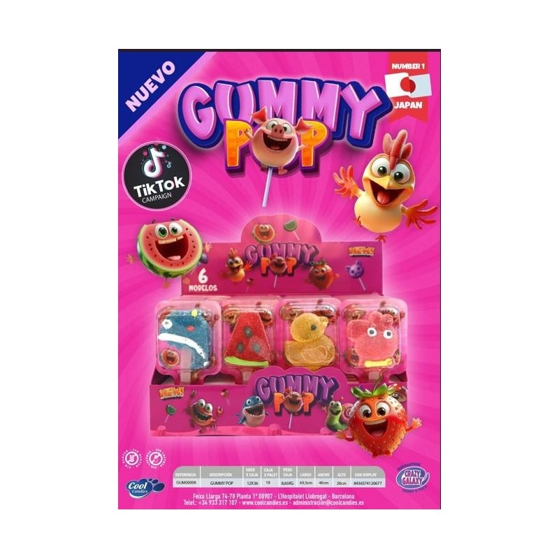 PIRULETA GUMMY POP - 36 U