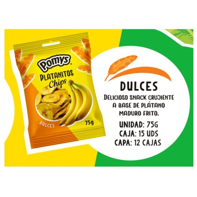 POMYS PLATANITOS CHIPS DULCE 1,20 €