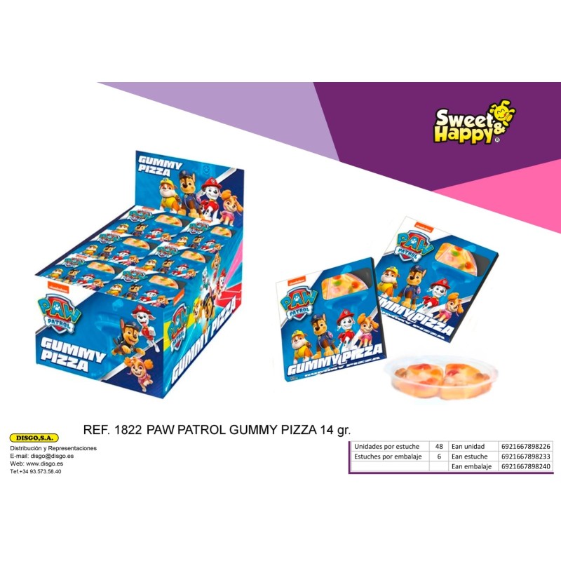 GUMMY PIZZA PAW PATROL - 48 U