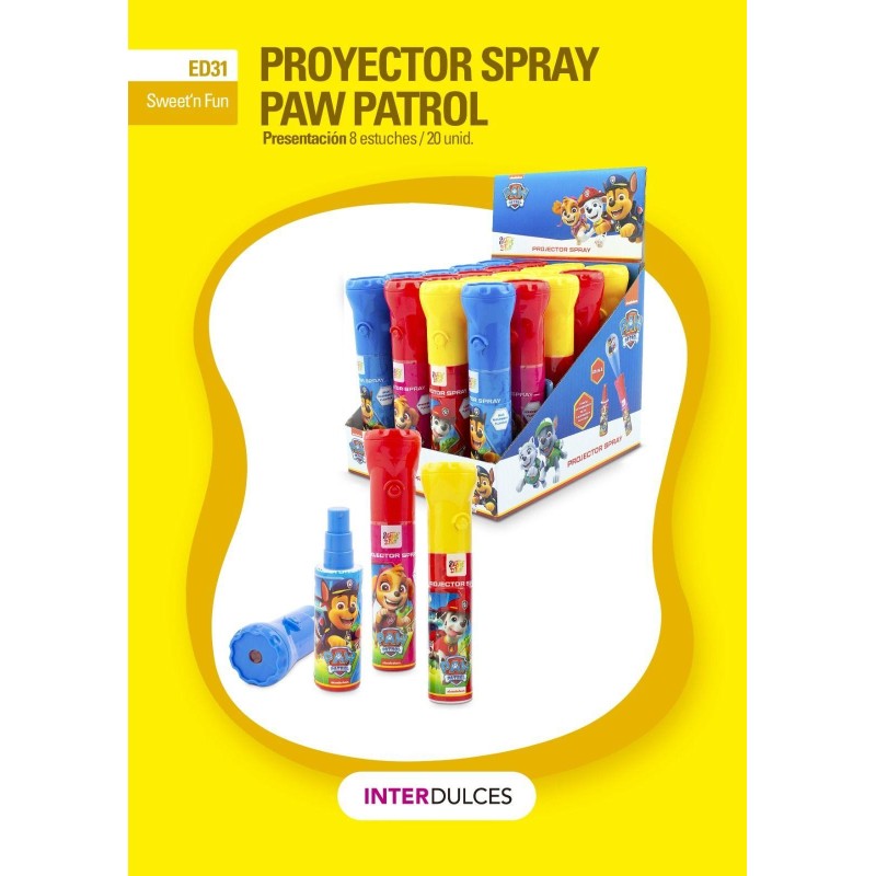 PROYECTOR SPRAY PAW PATROL 20 UDS