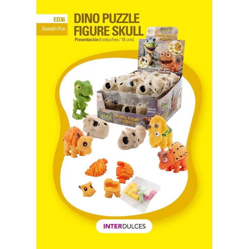 DINO PUZZLE FIGURE SKULL 18 UDS