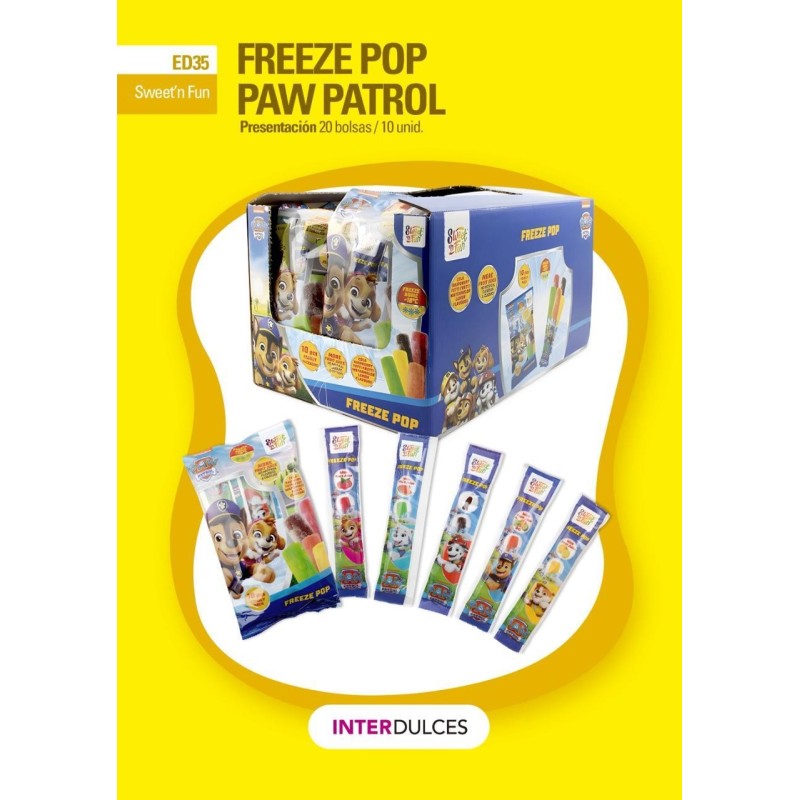 FREEZE POP PAW PATROL 10 UDS (BOLSITA FLAG)