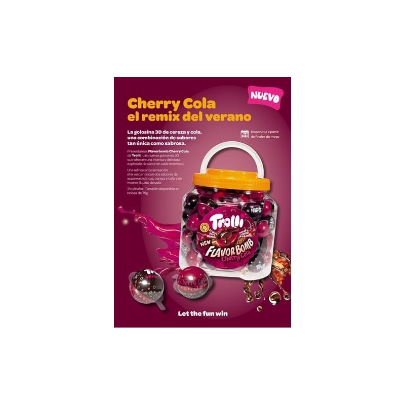 FLAVOR BOMB CHEERY COLA TROLLI 0.60 - 85 U