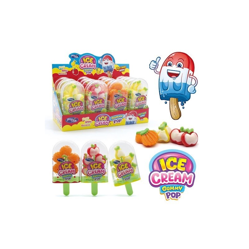 ICE CREAM GUMMY POP - 20 U