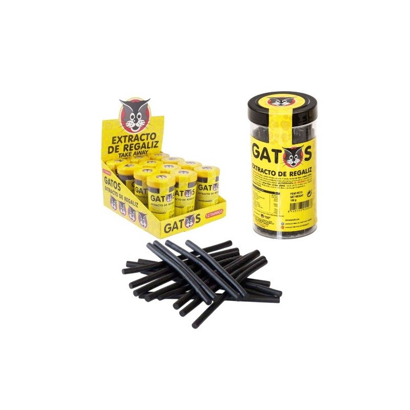 REGALIZ EL GATO TARRO "M" 2.25 - 12 UD 180GR