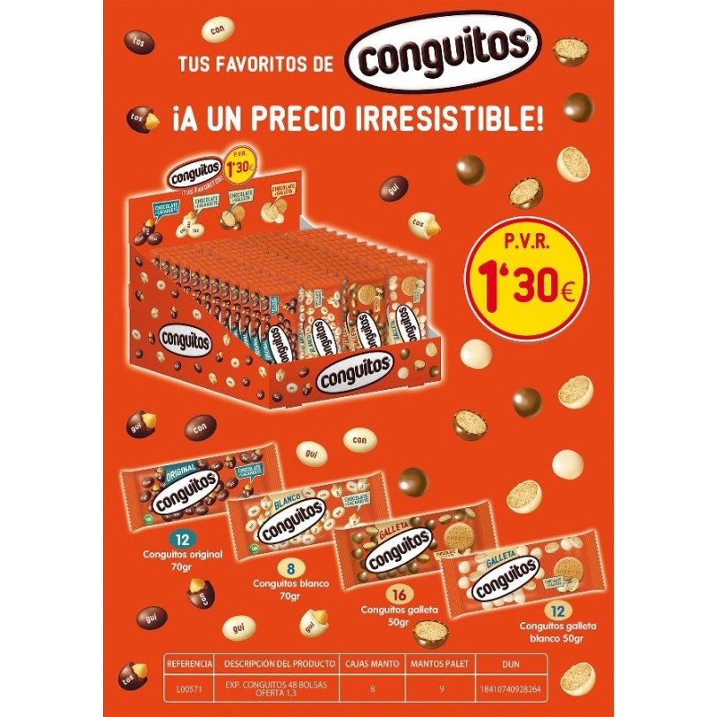 LOTE LACASITOS/CONGUITOS 5 REF. PVP 1,60 € 2025