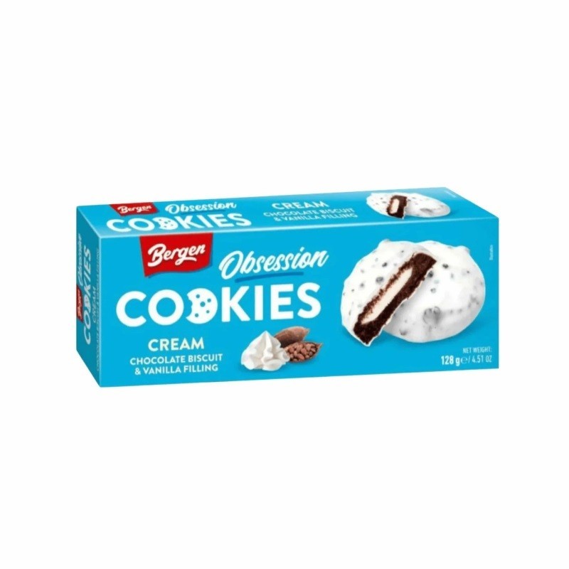 COOKIES OBSESSIONCREAM CHOCOLATE BISCUIT&VAINILLA 128 GRS