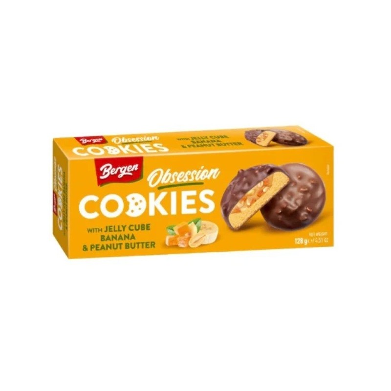 COOKIES OBSESSION JELLY CUBE BANANA & PEANUT 128 GRS