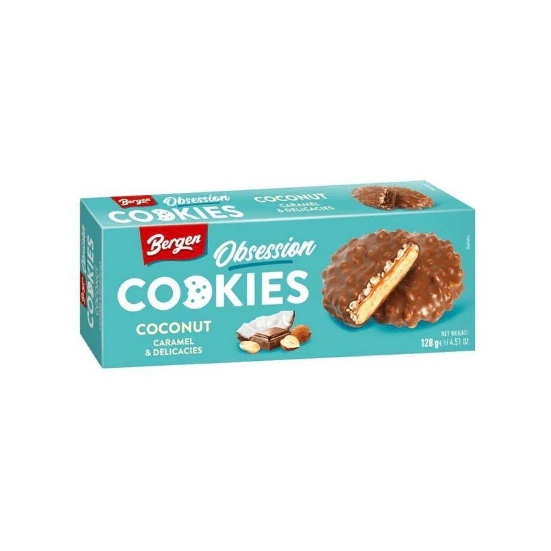 COOKIES OBSESSION COCONUT CARAMEL&DELICACIES 128 GRS