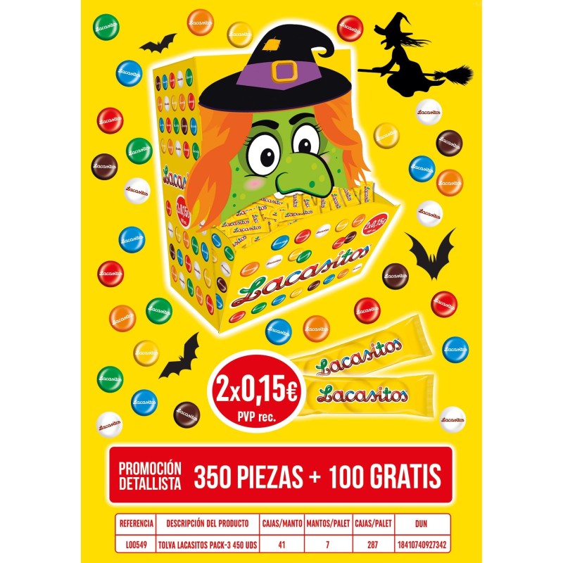 TOLVA LACASITOS PACK-3 450 UDS 2X0.15€
