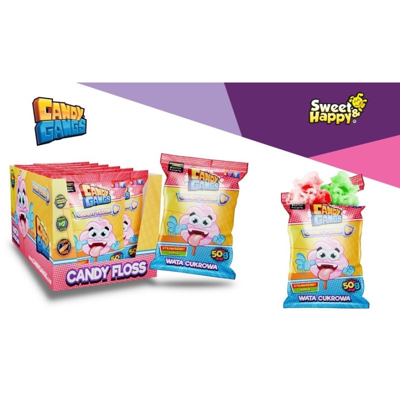 ALGODON CANDY FLOSS CANDY CANGS - 12 U