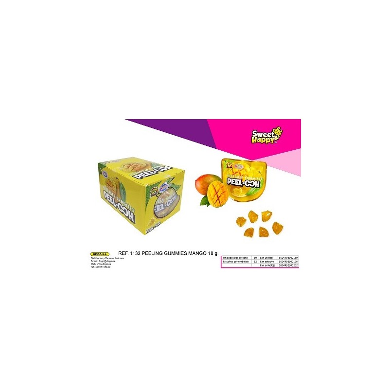 PEELABLE GUMMIES MANGO 1,20 € 12UDS AN-BA