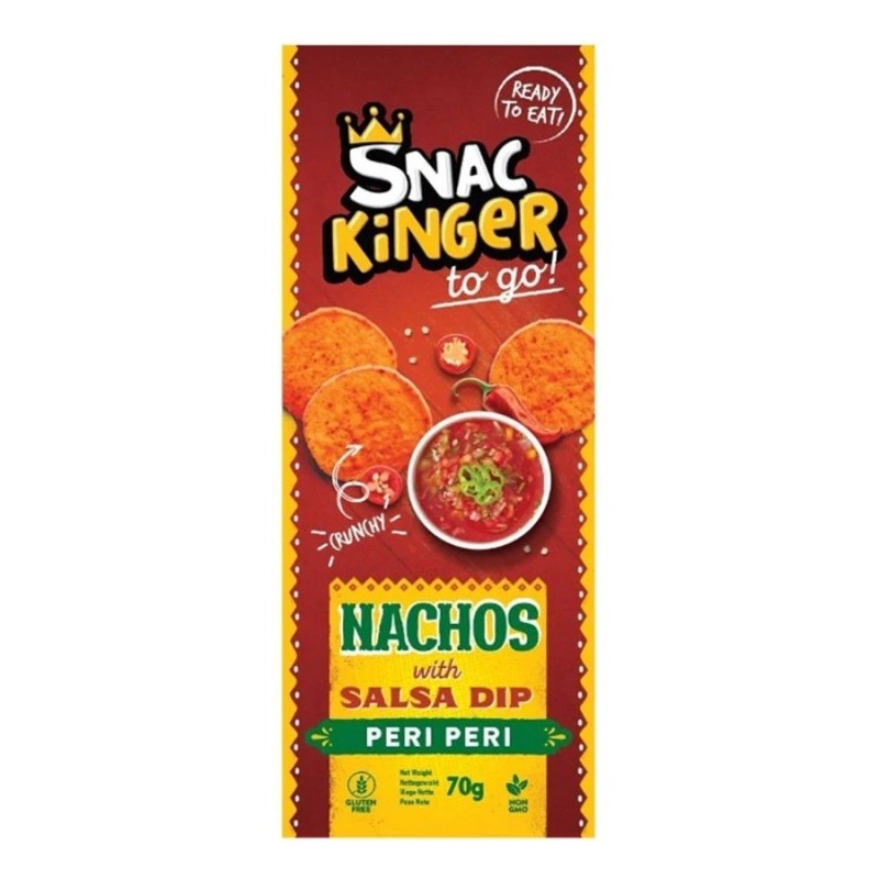 SNACKINGER NACHOS SALSA PERI PERI 70 GRS 1,70 €
