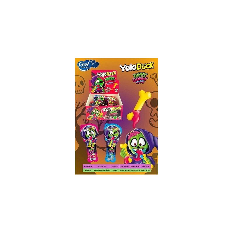 YOLO DUCK GUMMY HUESO   - 12 U