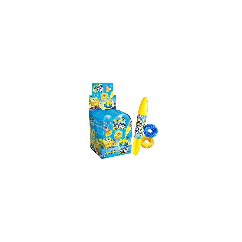 BOB SPONGE GUMMY DIP PEN 12 UDS