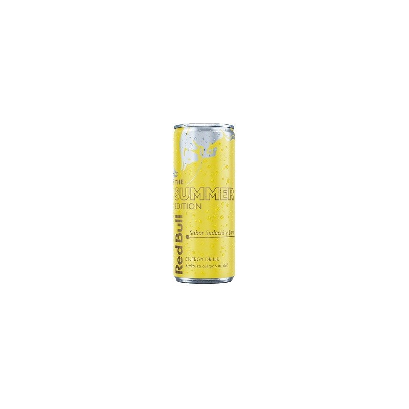 RED BULL SUMMER SUDACHI LATA 250ML 24 UDS (AMARILLO)