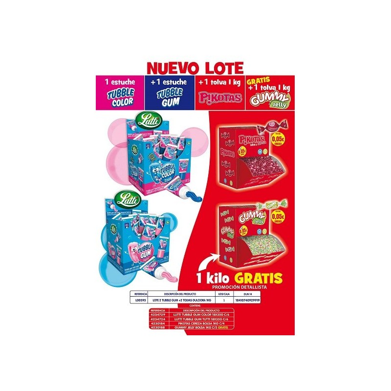 LOTE 2 TUBBLE GUM +