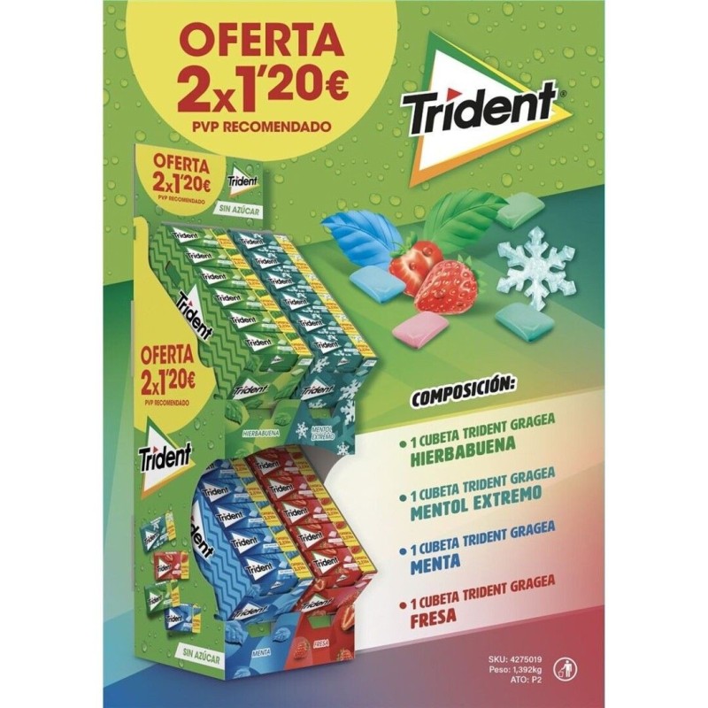 LOTE TRIDENT GRAGEA 2 X 1 € - 96 U