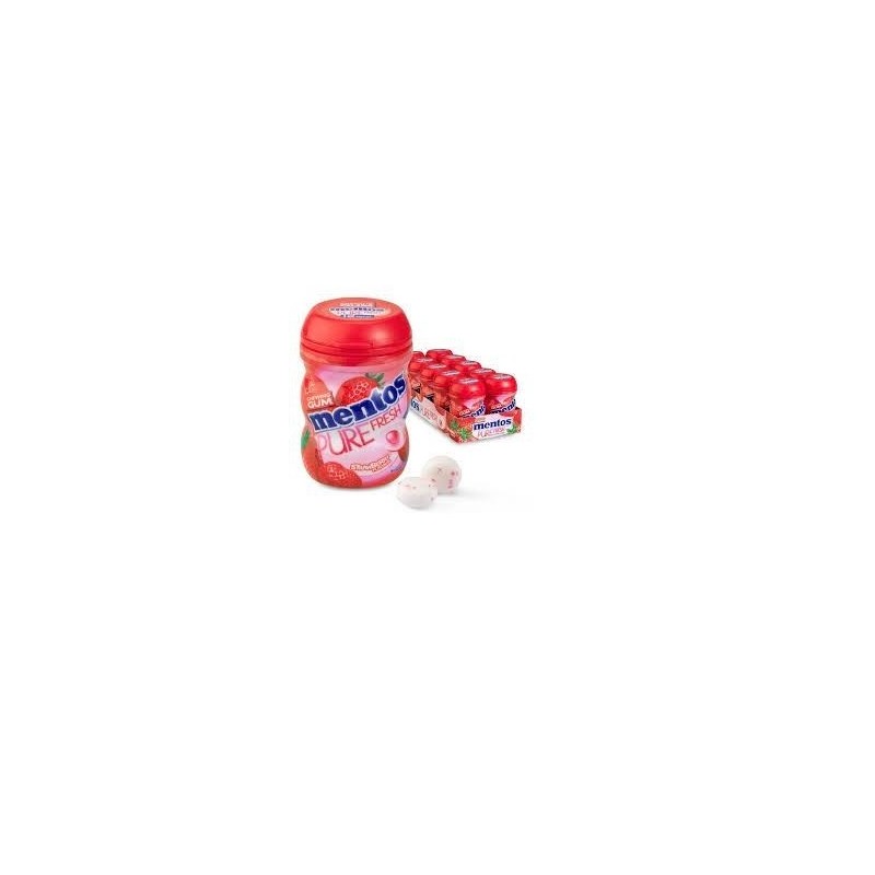 MENTOS CHICLE FRESA 1,20 € - 10 U