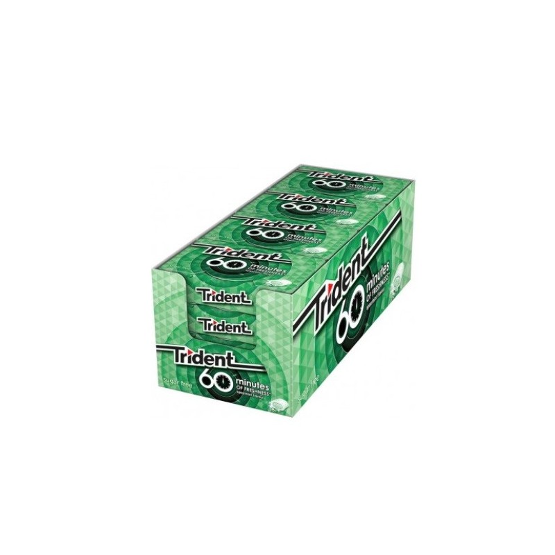 TRIDENT 60 MINUTOS HIERBABUENA (VERDE) 1,00 - 16 uds