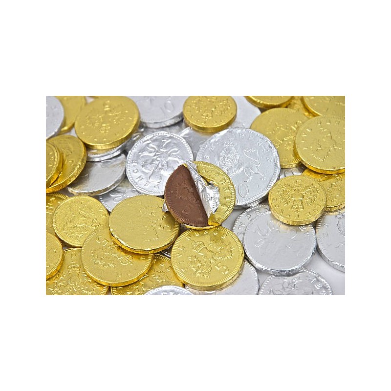 MONEDA CHOCOLATE DORADA 29 MM EUROCHOC 0.05 - 300 U