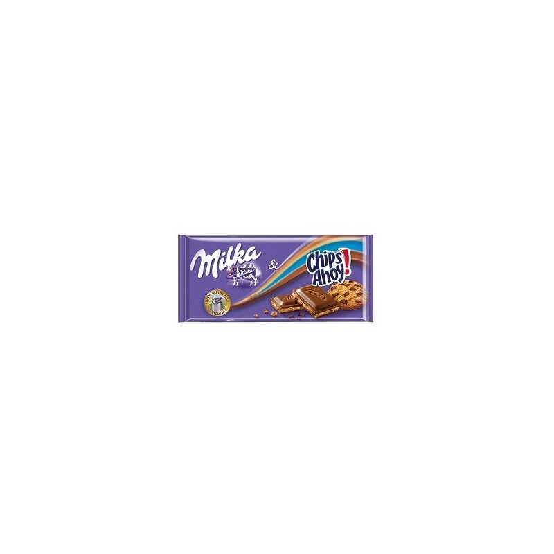 TABLETA MILKA CHIPS AHOY 100GR - 22UD