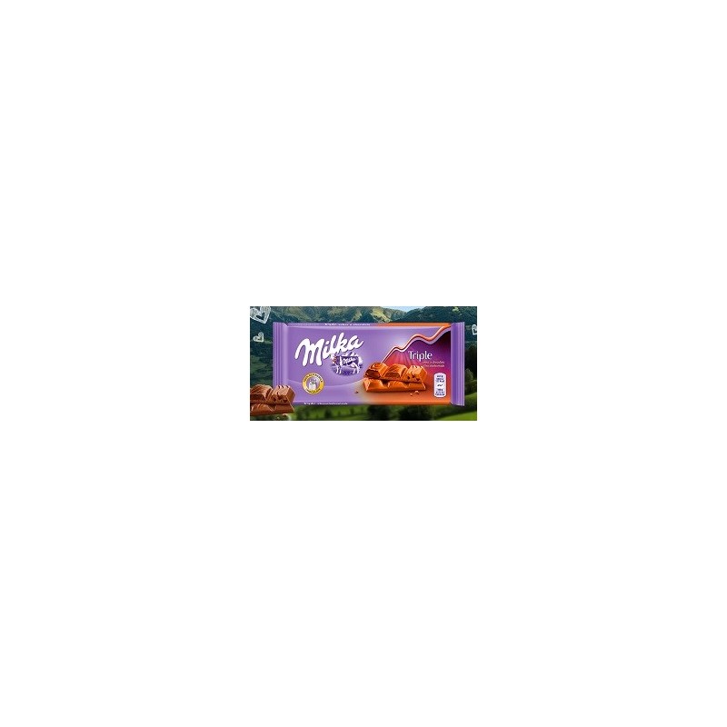 TABLETA MILKA TRIPLE CHOCOLATE 90 GRS - 20 UDS